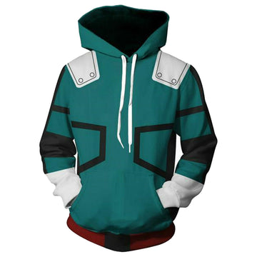 Anime My Hero Academia Izuku Midoriya Sudadera con capucha